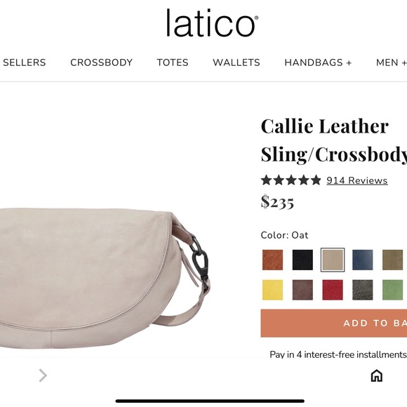 Cream Leather Crossbody Bag from Latico Leathers - Picture 7 of 7